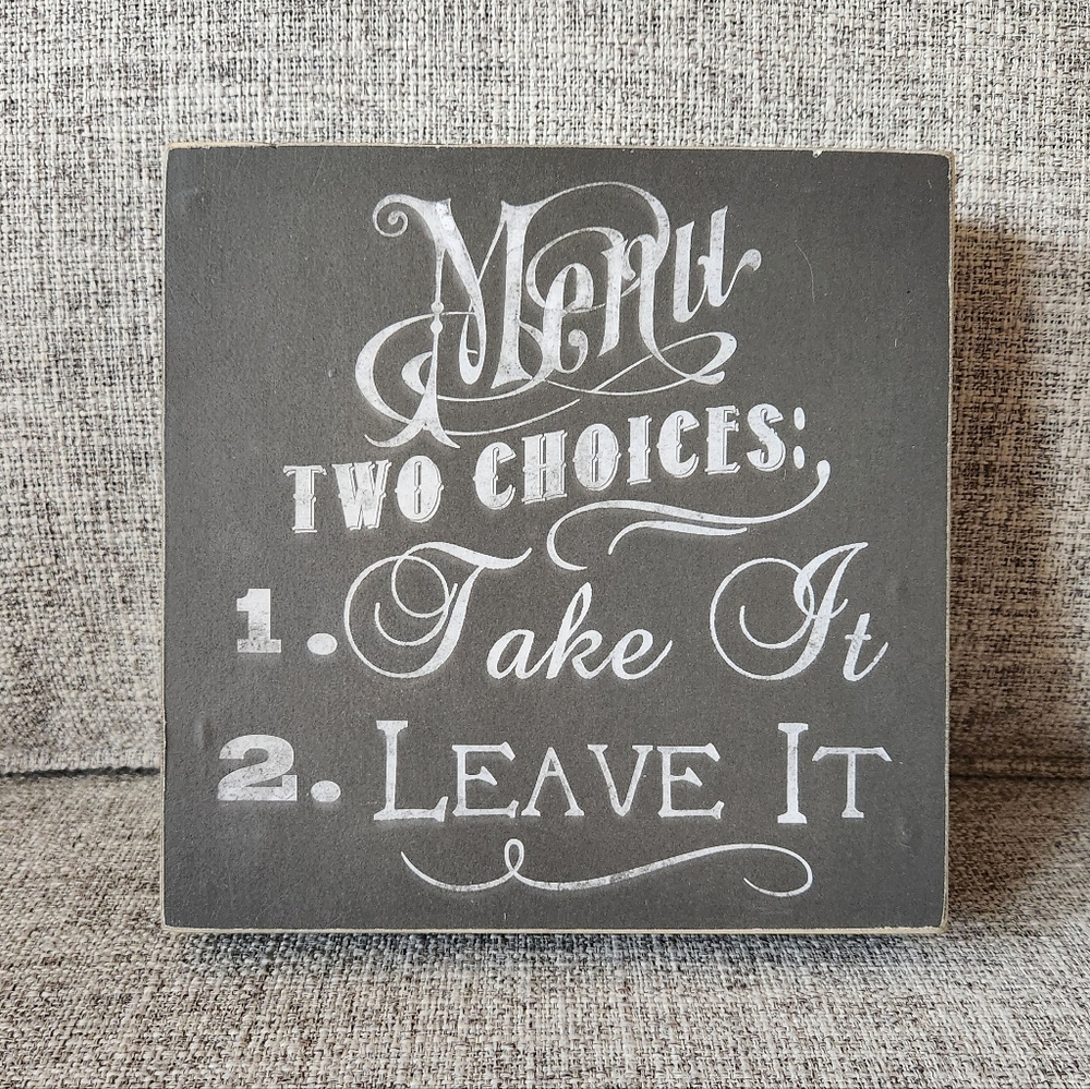 Chic Gray Wall Decor Sign